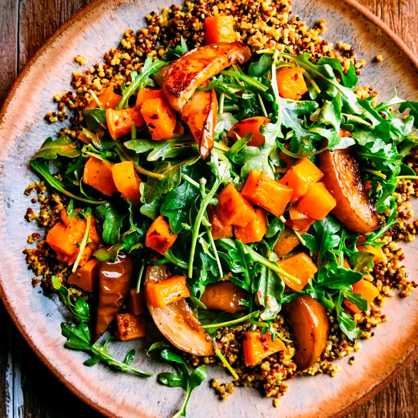 Roasted Butternut Squash & Pear Quinoa Salad