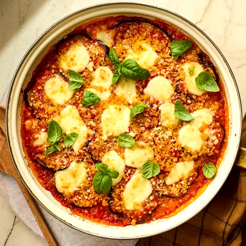 Roasted Eggplant Parmesan