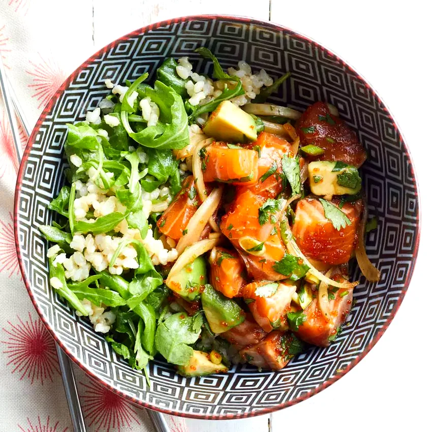 Salmon & Avocado Poke Bowl
