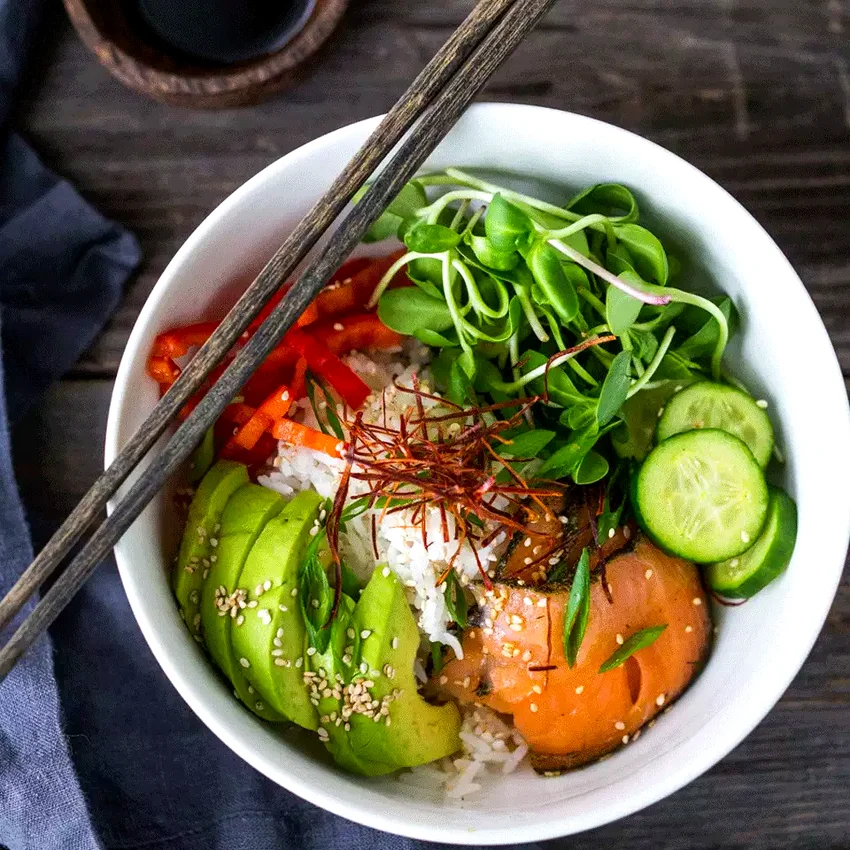 Salmon Sushi Grain Bowl