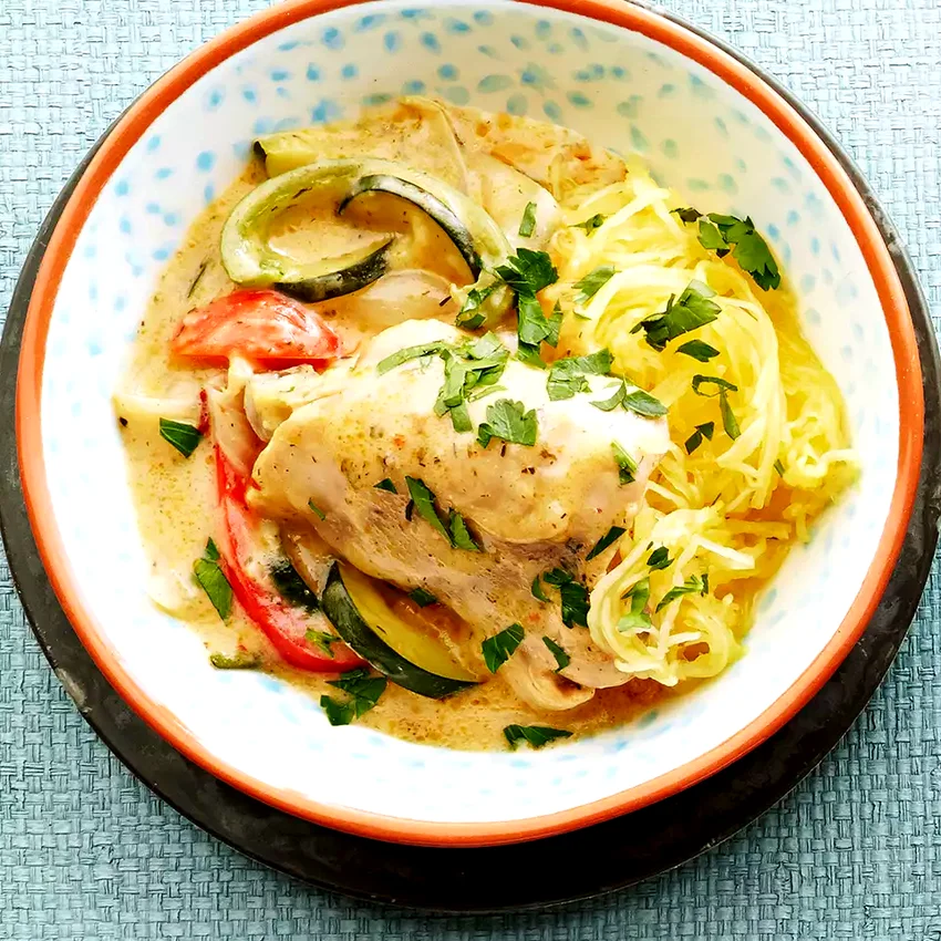 Slow-Cooked Ranch Chicken and Vegetables