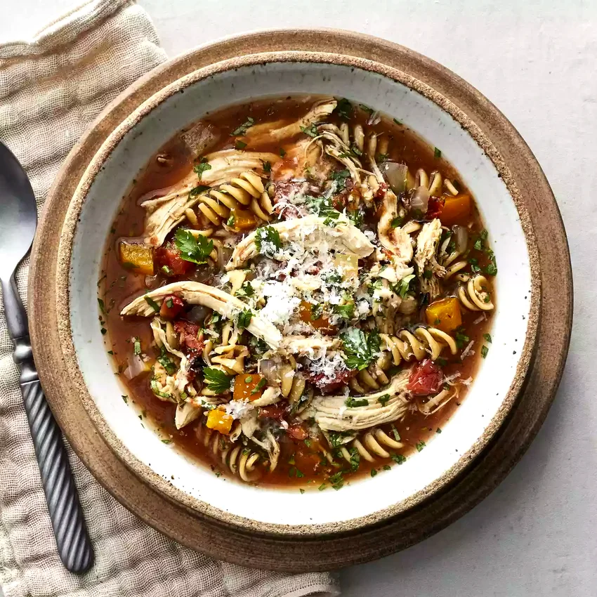Slow-Cooker Chicken & Vegetable Noodle Soup