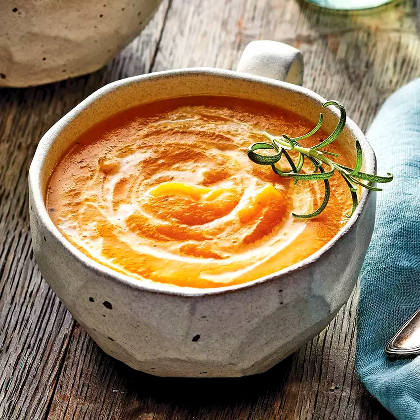 Slow-Cooker Creamy Butternut Squash-Apple Soup