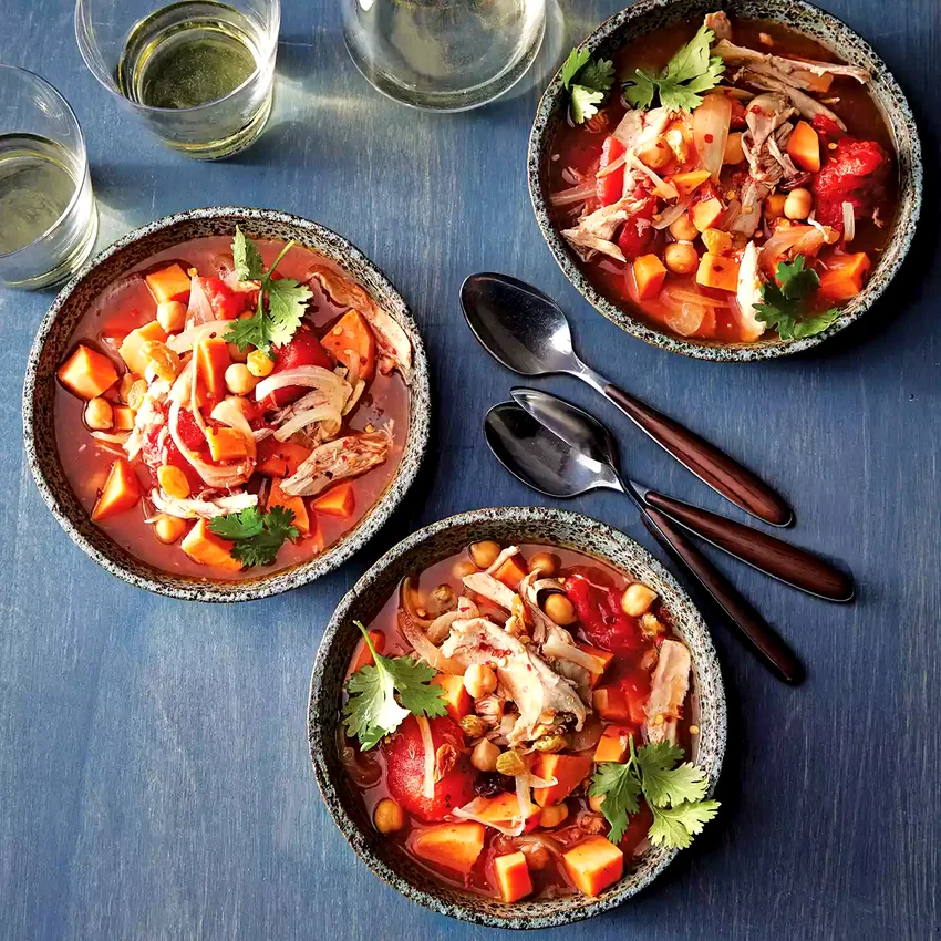 Slow-Cooker Moroccan-Spiced Chicken Stew