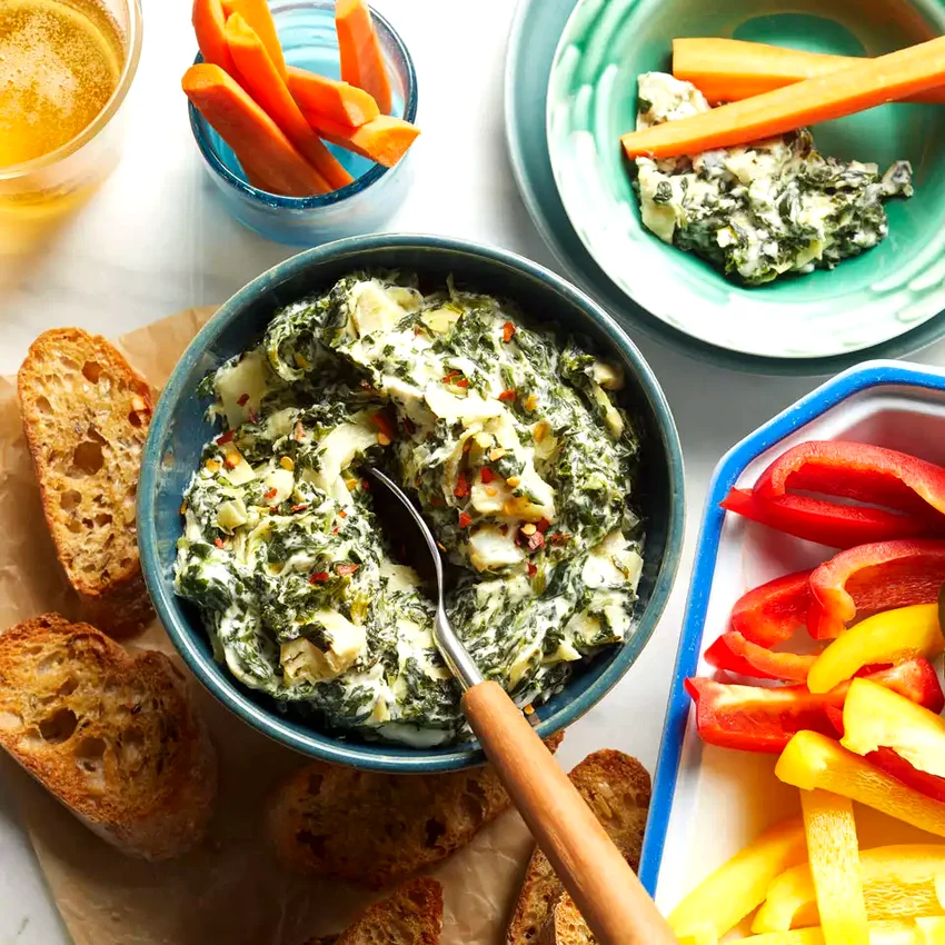 Slow-Cooker Spinach Artichoke Dip