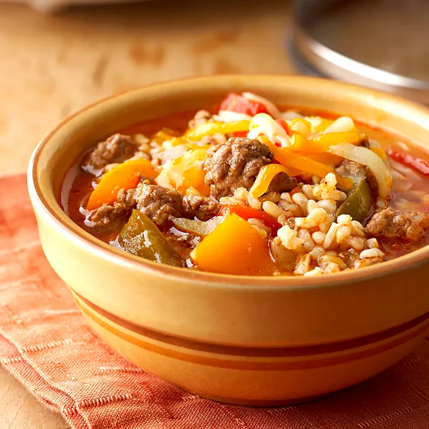 Slow-Cooker Stuffed Pepper Soup