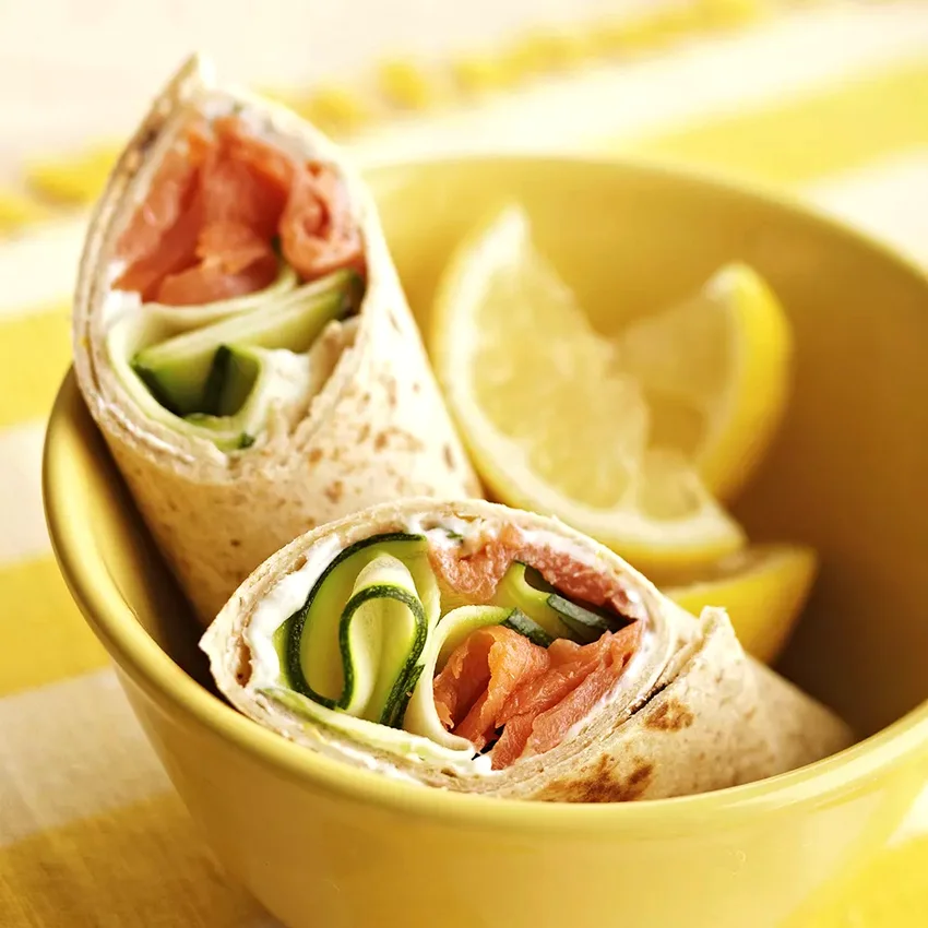 Smoked Salmon Breakfast Wraps