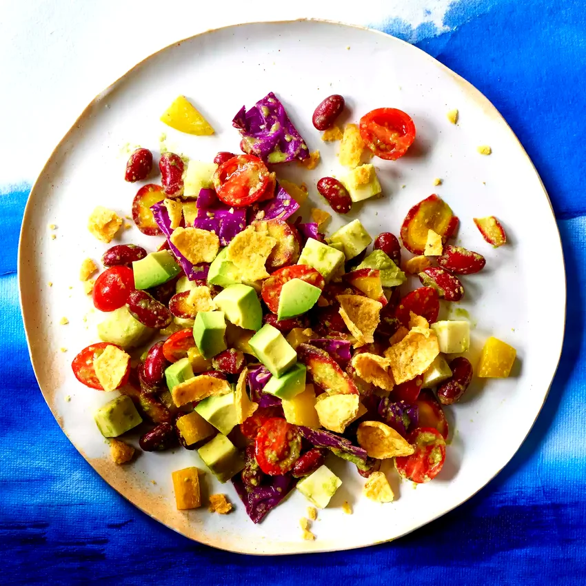 Southwest Chopped Salad with Tomatillo Dressing