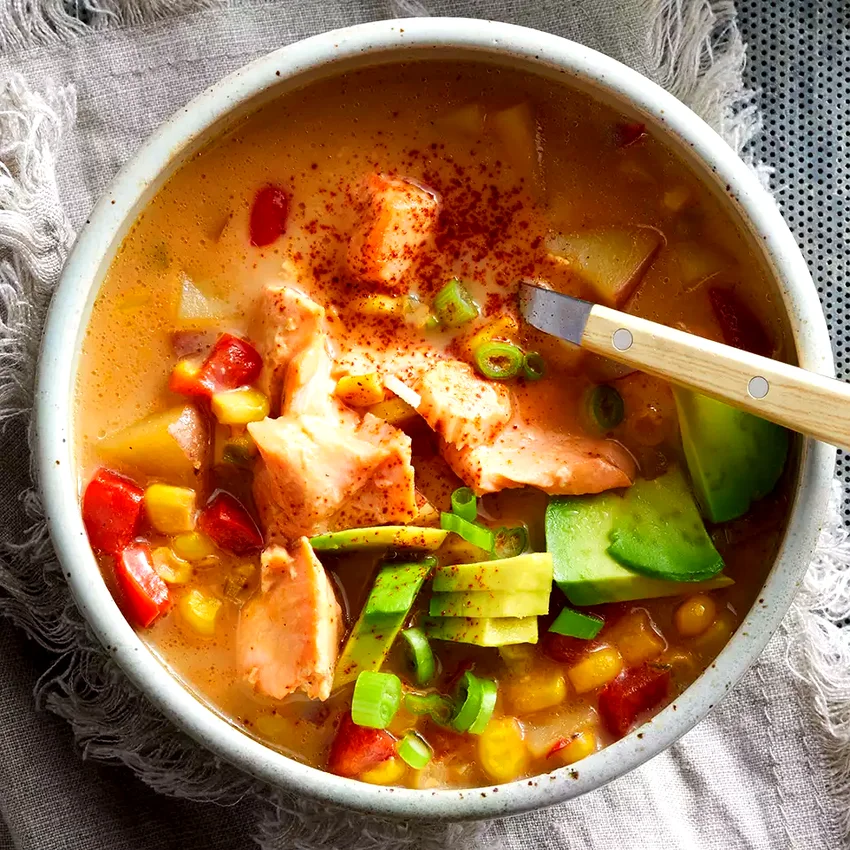 Southwest Salmon Chowder