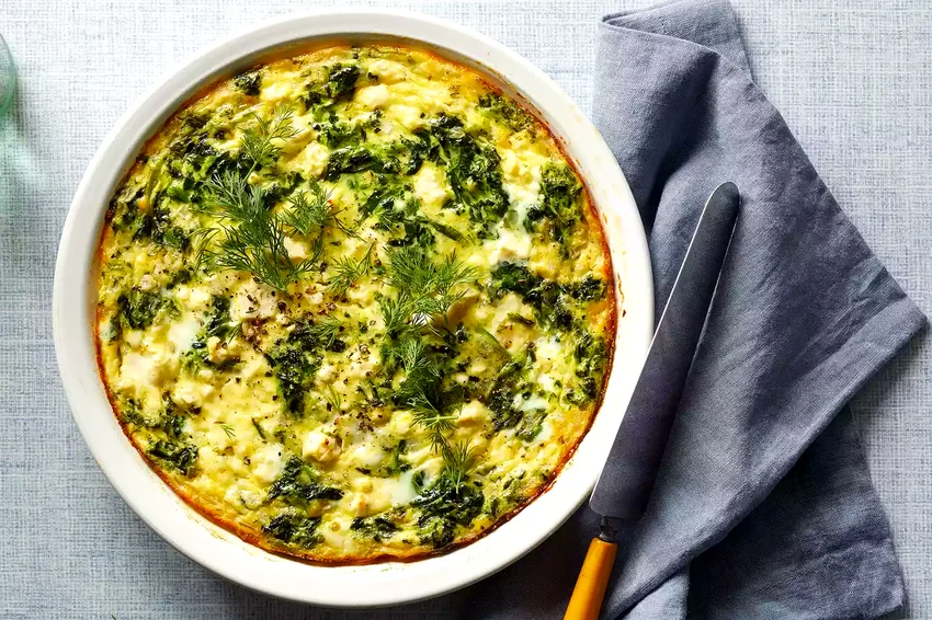 Spinach & Feta Quiche