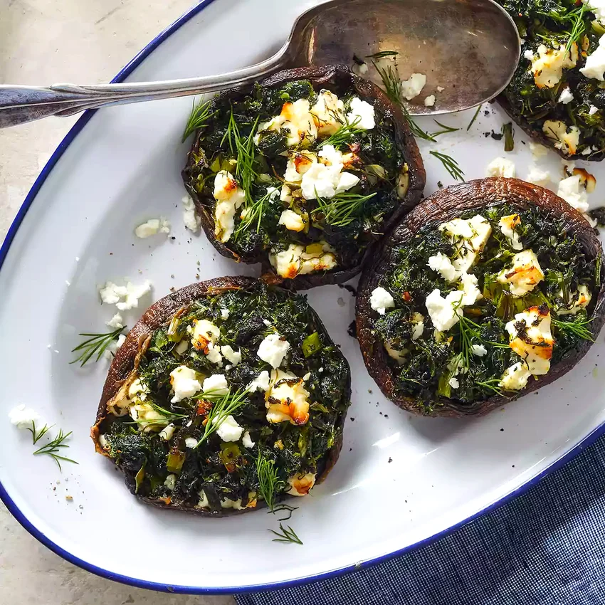 Spinach & Feta-Stuffed Portobello Mushrooms