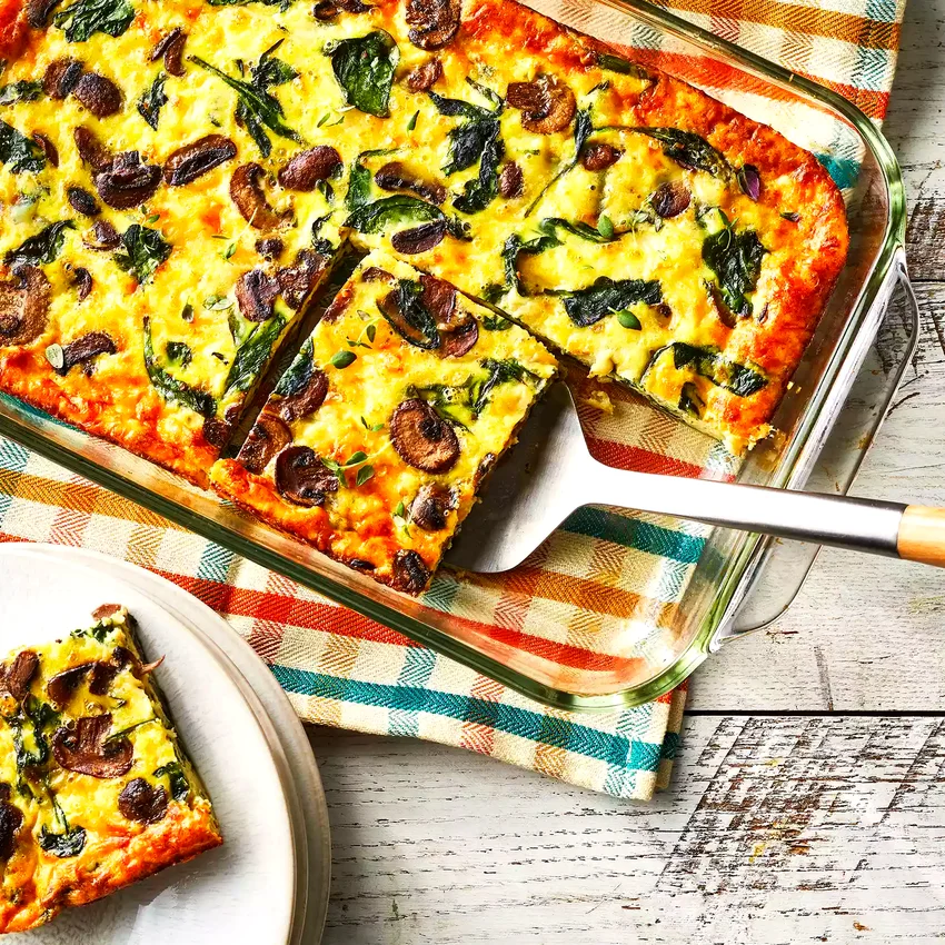 Spinach, Mushroom & Egg Casserole