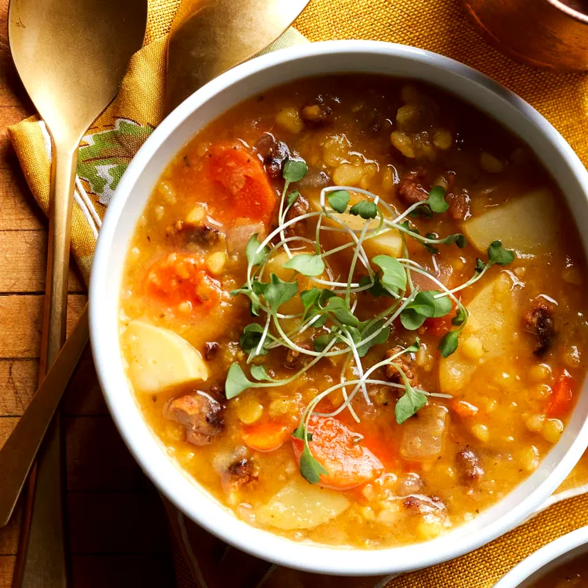 Split Pea Soup with Chorizo