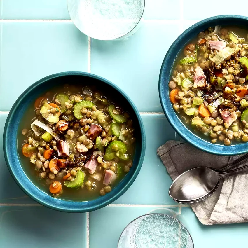 Split Pea Soup with Ham Bone