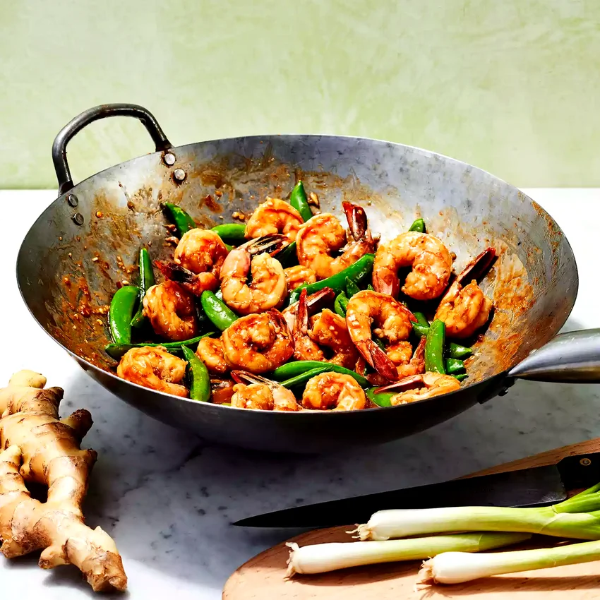 Stir-Fried Shrimp & Sugar Snap Peas