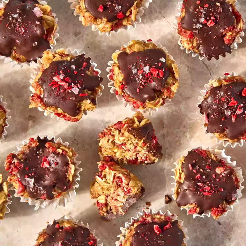 Strawberry-Almond Butter Energy Cups