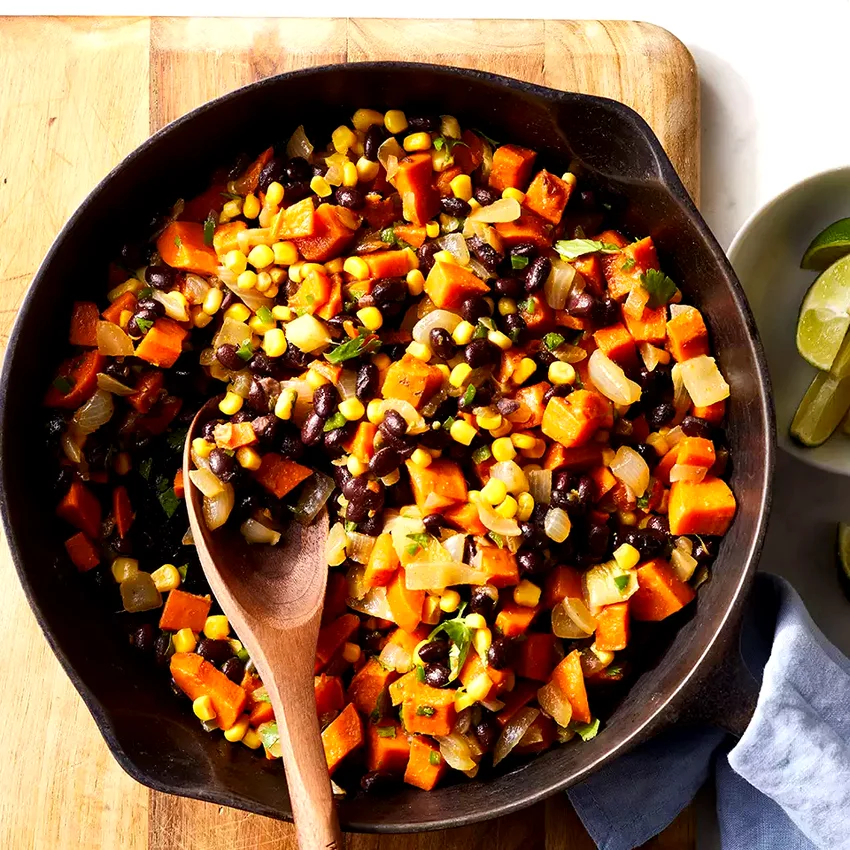 Sweet Potato, Corn & Black Bean Hash