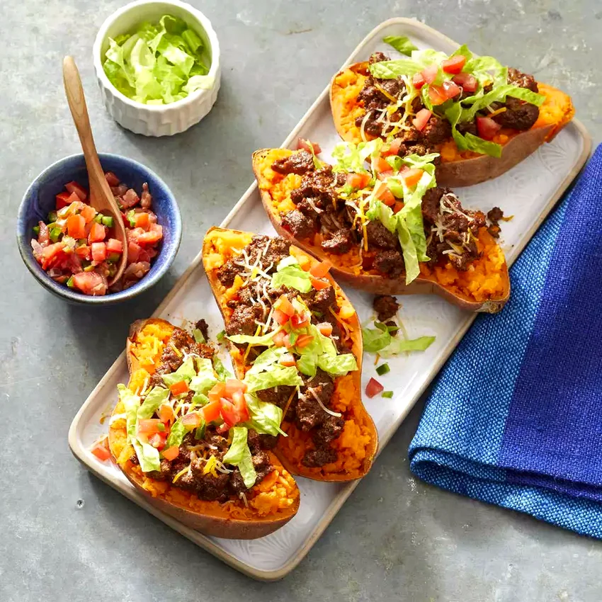 Taco-Stuffed Sweet Potatoes