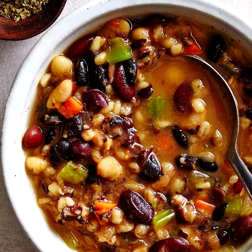 Three-Bean & Barley Soup