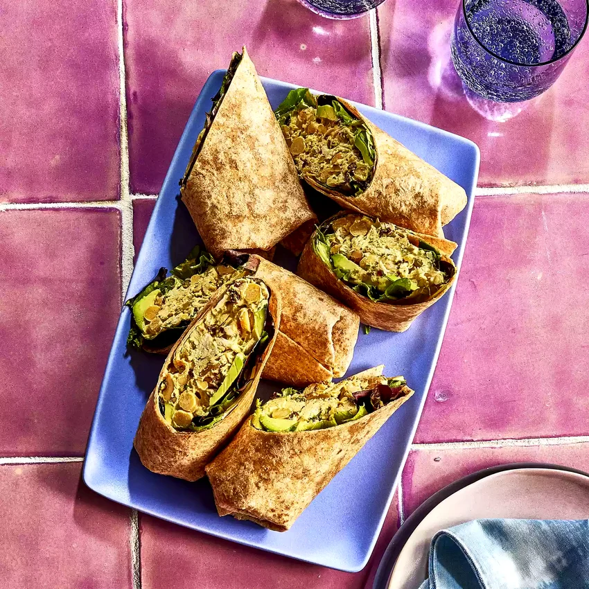 Turmeric Chicken & Avocado Wraps