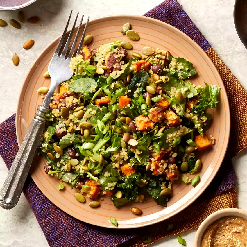 Winter Kale & Quinoa Salad with Avocado