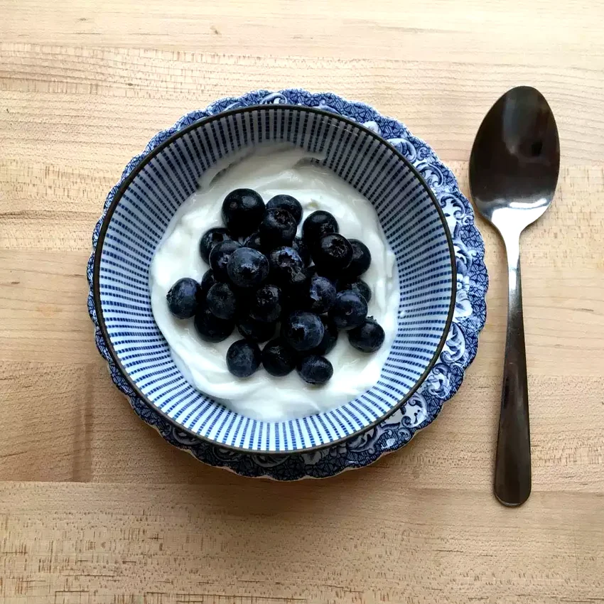 Yogurt with Blueberries