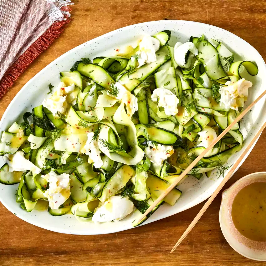 Zucchini Salad with Burrata