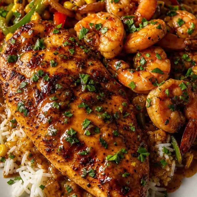 applebees bourbon street chicken and shrimp