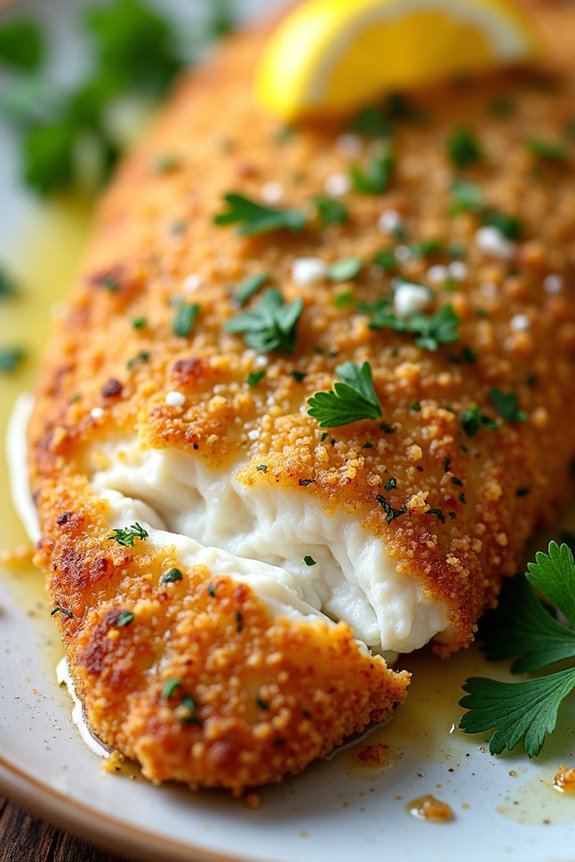 crispy italian breadcrumb fish