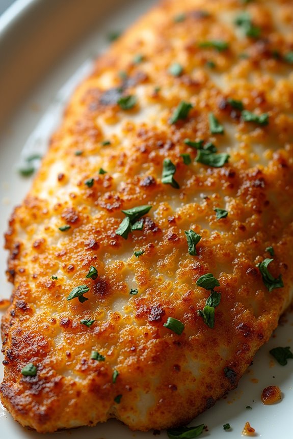 crispy parmesan crusted fish recipe