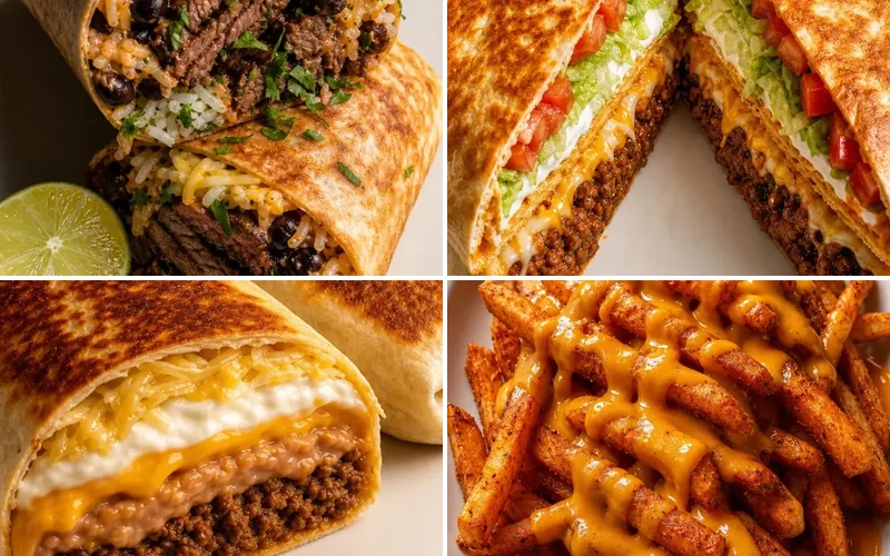 easy-taco-bell-copycat-recipes collage