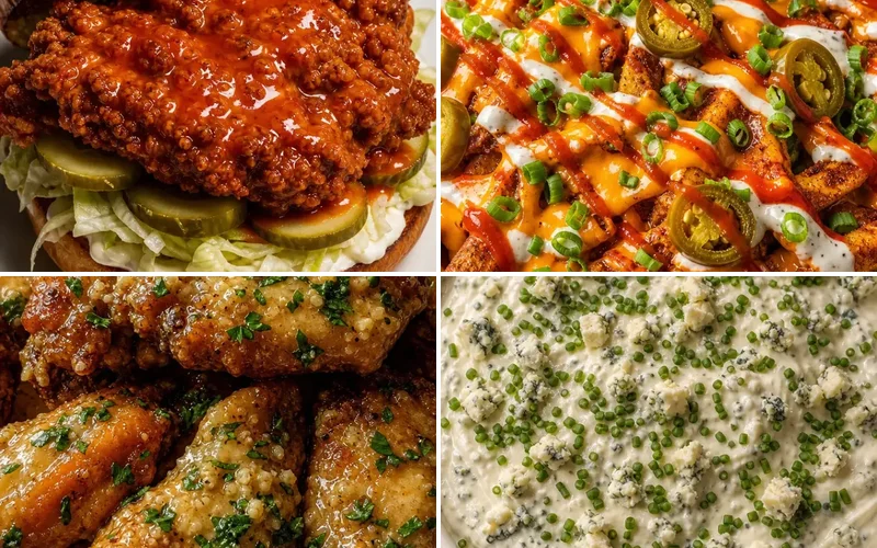 easy-wingstop-copycat-recipes collage