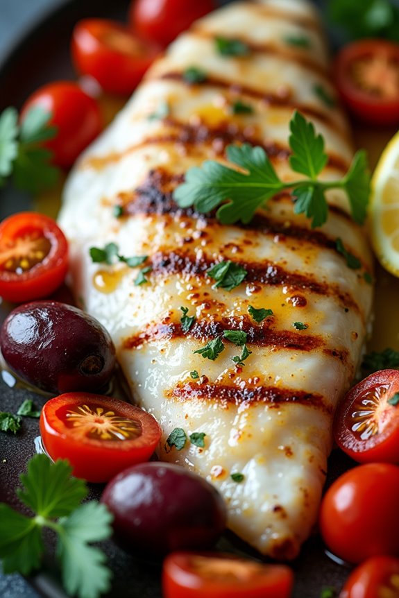 grilled tilapia with mediterranean flavors