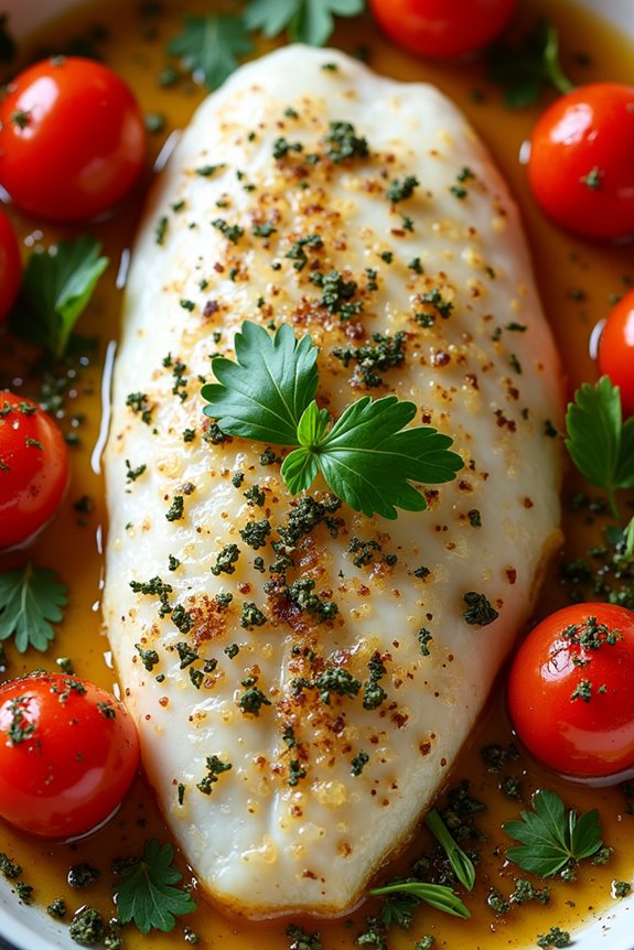 herb infused baked tilapia