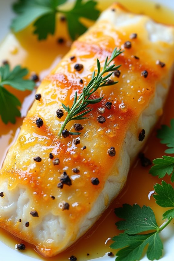 herb infused citrus tilapia dish