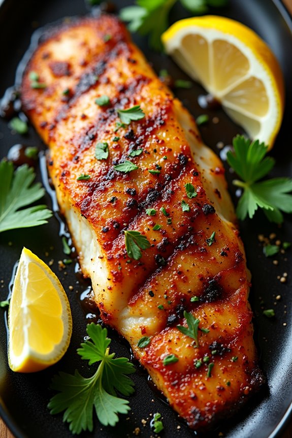 herb infused grilled tilapia