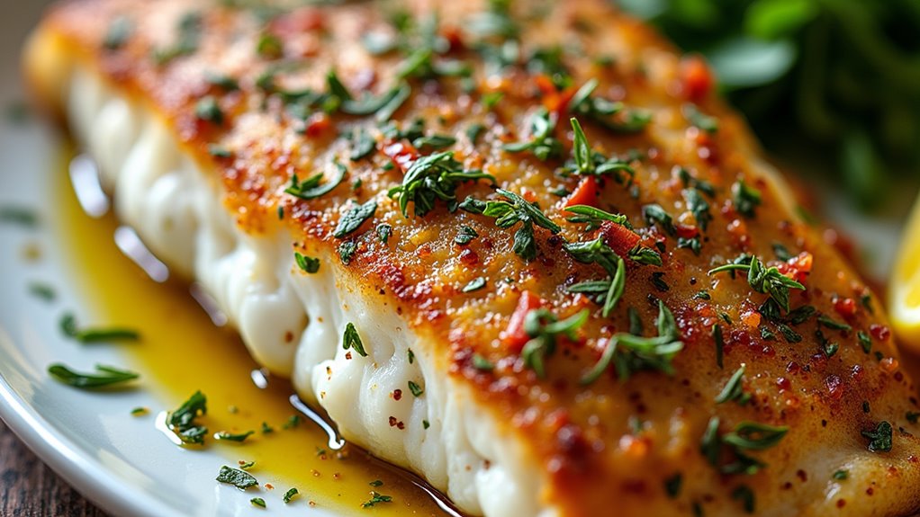 herb seasoned mediterranean tilapia dish