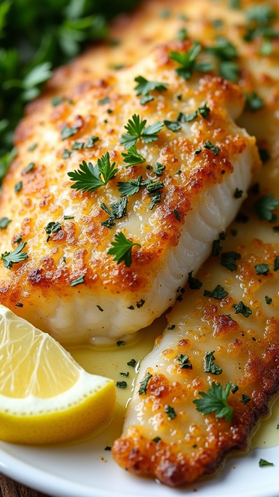 italian parmesan seasoned fish