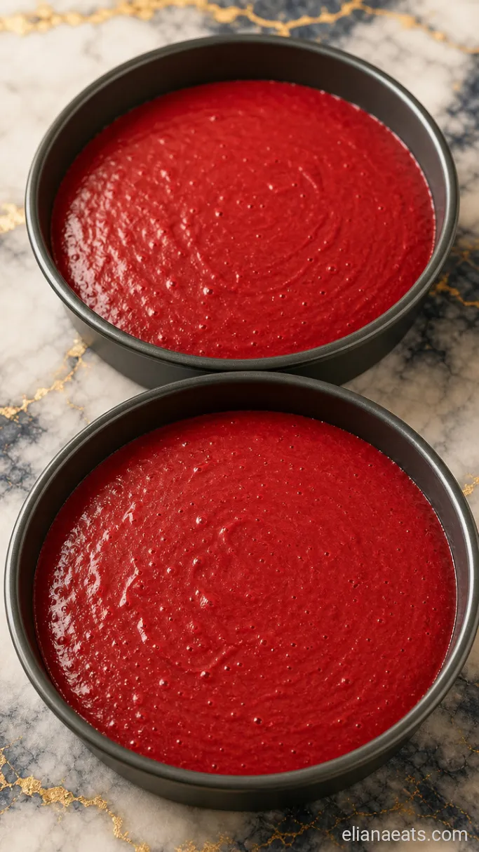 Step 1: Bake the Red Velvet Cake Layers