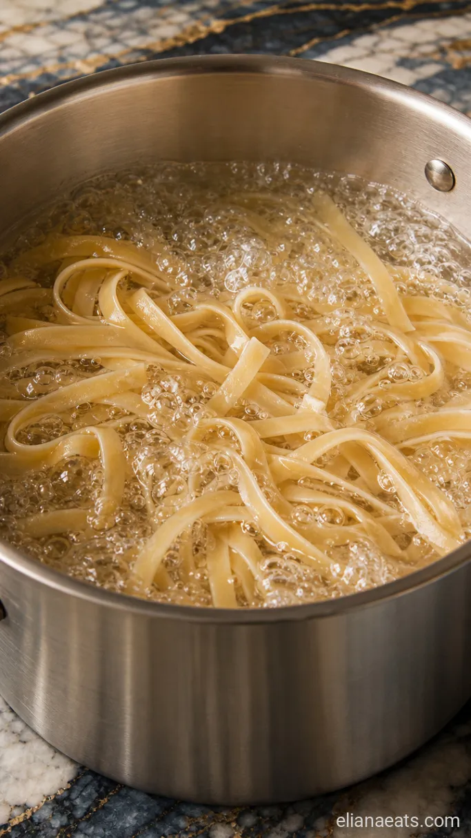 Step 1: Boil the Fettuccine