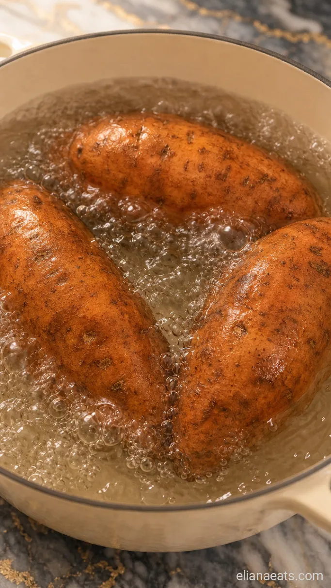 Step 1: Boil the Sweet Potatoes