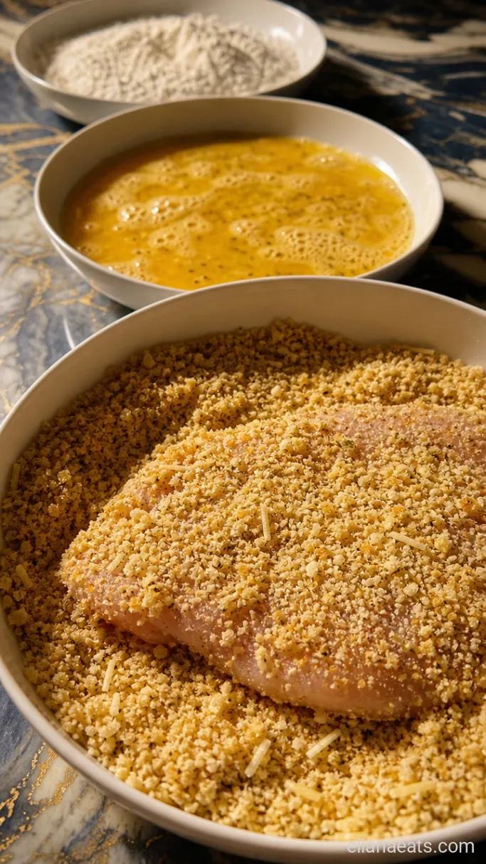 Step 1: Bread the Chicken Cutlets