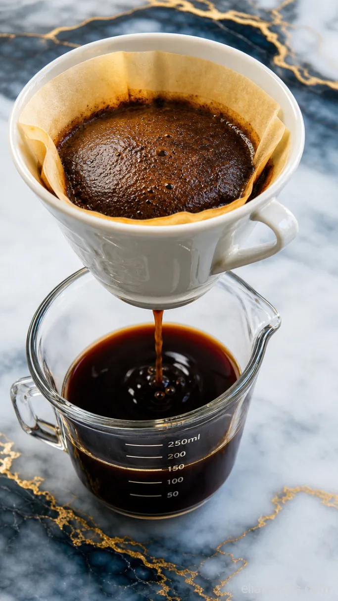 Step 1: Brew the Coffee Double-Strength