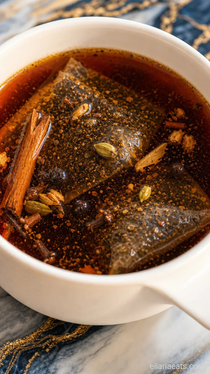 Step 1: Brew the Spiced Tea Concentrate
