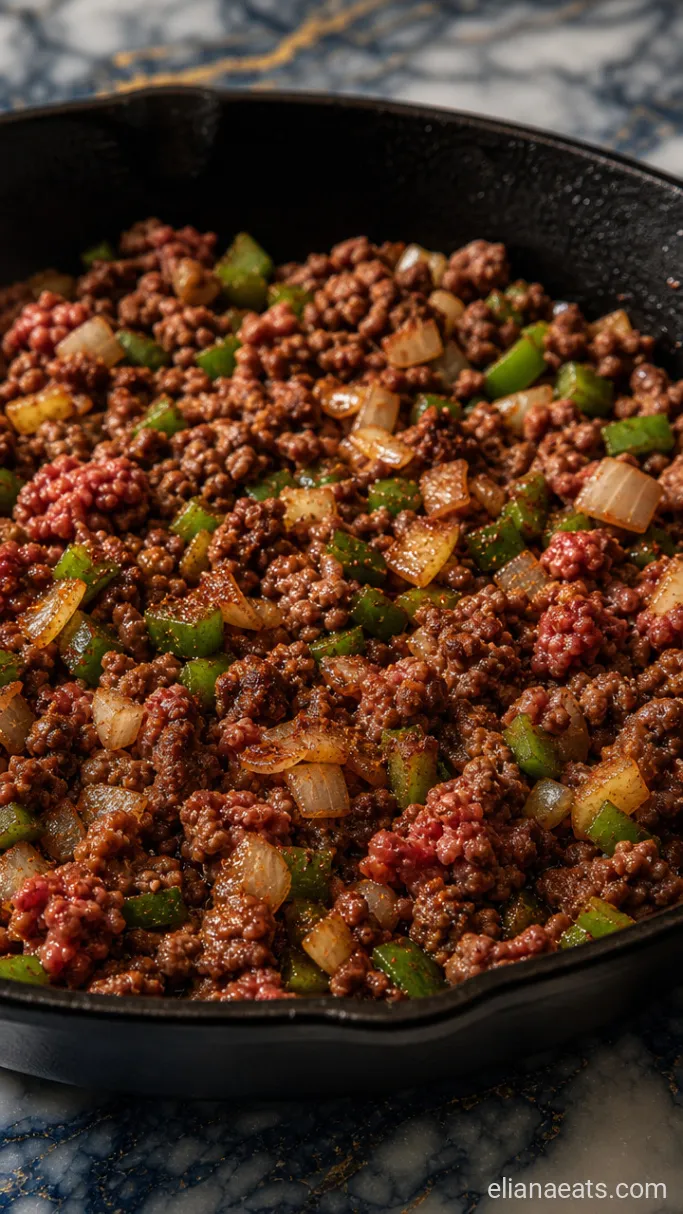 Step 1: Brown the Beef and Vegetables