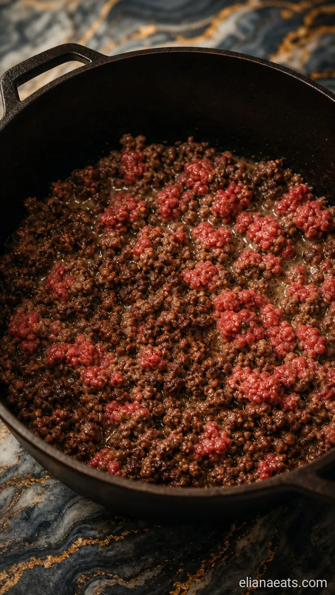 Step 1: Brown the Beef