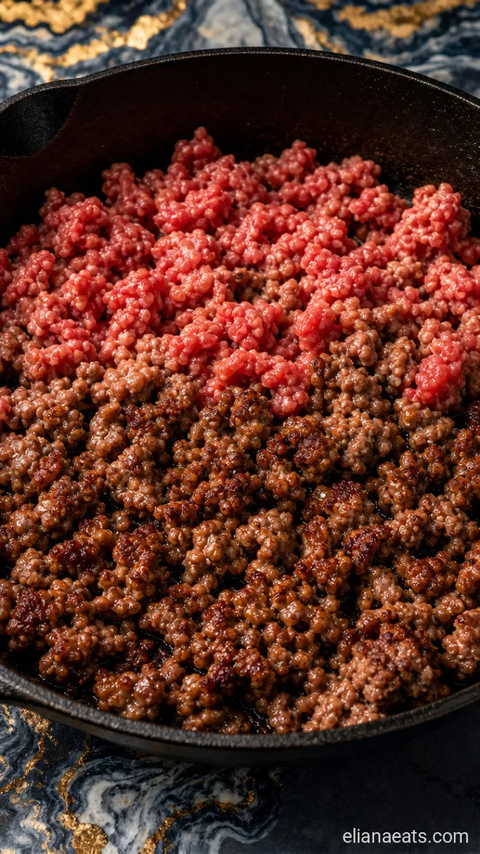 Step 1: Brown the Beef