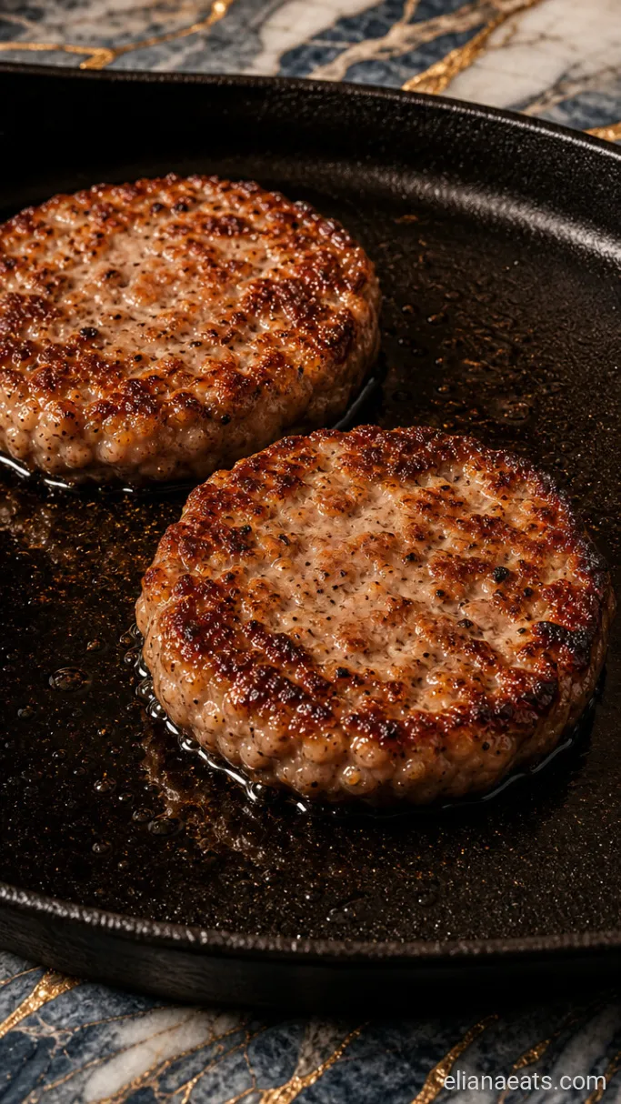 Step 1: Brown the Sausage Patties