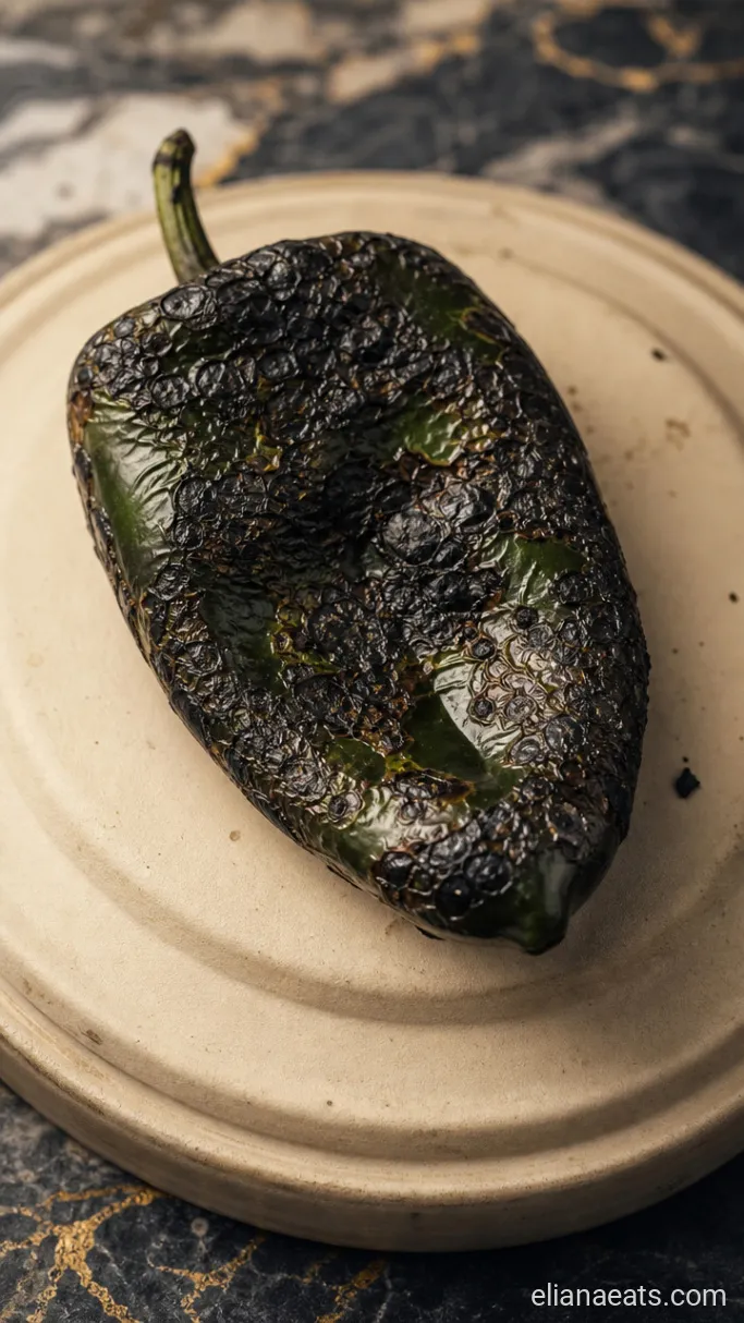 Step 1: Char the Poblano