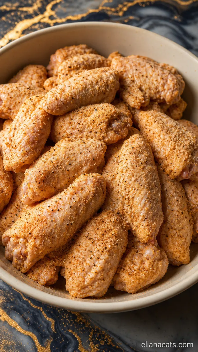 Step 1: Coat the Wings in the Dry Rub